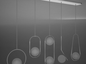 hd ceiling pendant sphere lamp modern 3D Model