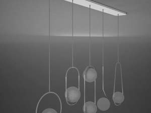 hd ceiling pendant sphere lamp modern 3D Model