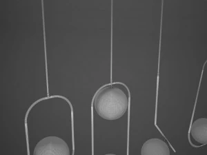 hd ceiling pendant sphere lamp modern 3D Model