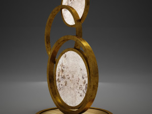 hd modern circle lamp 3D मॉडल