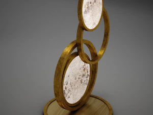 hd modern circle lamp 3D Model