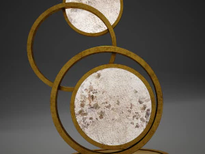 hd modern circle lamp 3D Model