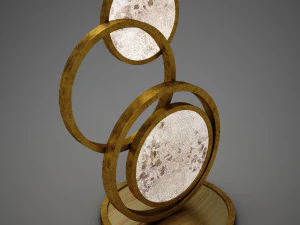 hd modern circle lamp 3D Model