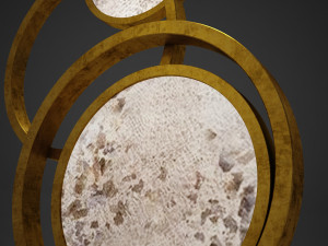 hd modern circle lamp 3D मॉडल