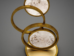 hd modern circle lamp 3D मॉडल