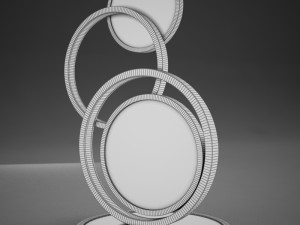 hd modern circle lamp 3D मॉडल
