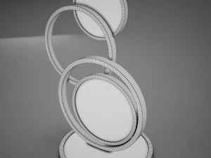 hd modern circle lamp 3D Model