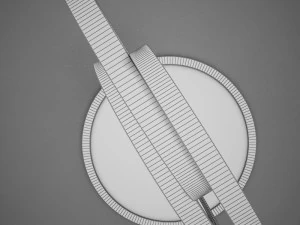 hd modern circle lamp 3D Model