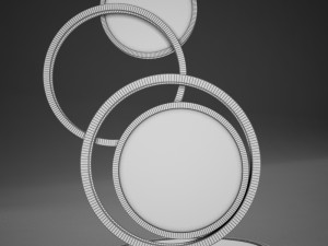hd modern circle lamp 3D मॉडल