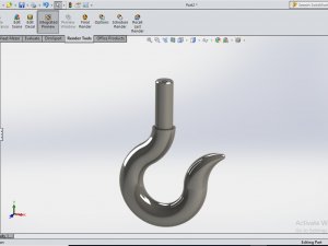 crane hook 3Dプリントモデル