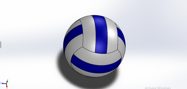 3d printed vollyball Modelo 3D .c4d .max .obj .3ds .fbx .stl .blend 