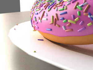 2 donuts and mug Model 3D