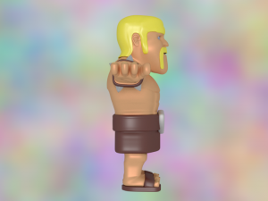 barbarian clash of clans Model 3D