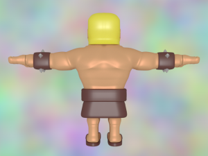 barbarian clash of clans Model 3D