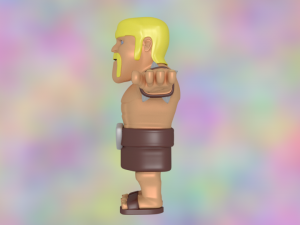 barbarian clash of clans Model 3D