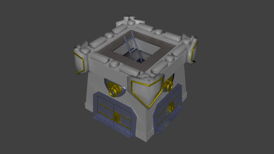 clan castle clash of clans 3D Model .c4d .max .obj .3ds .fbx .stl .blend 