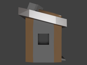 builder hut clash of clans Modello 3D