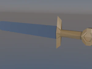 spada lowpoly Modello 3D