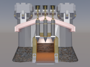 town hall level 11 clash of clans 3D Model