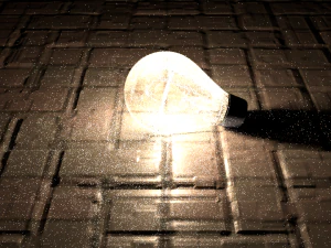 yerdeki ampul 3D Model