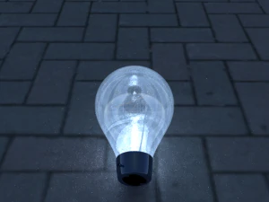 light bulb on floor 3D Model