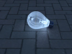 light bulb on floor 3D Model