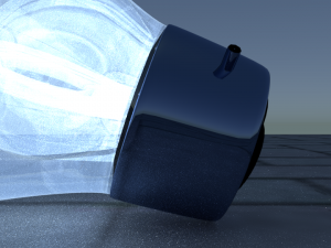 light bulb on floor Modelo 3D