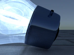 light bulb on floor 3D Model