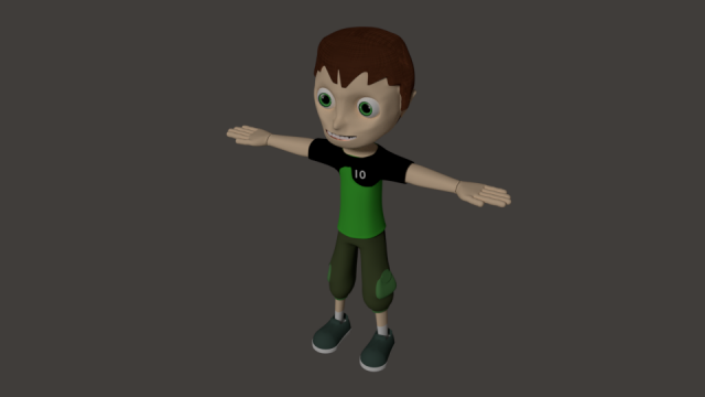 ben 10 kid Model 3D .c4d .max .obj .3ds .fbx .stl .blend 