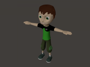 ben 10 kid Model 3D