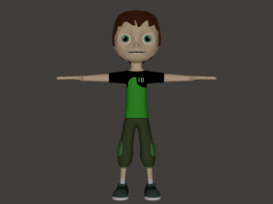 ben 10 kid Model 3D