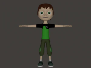 ben 10 &ccedil;ocuk 3D Model