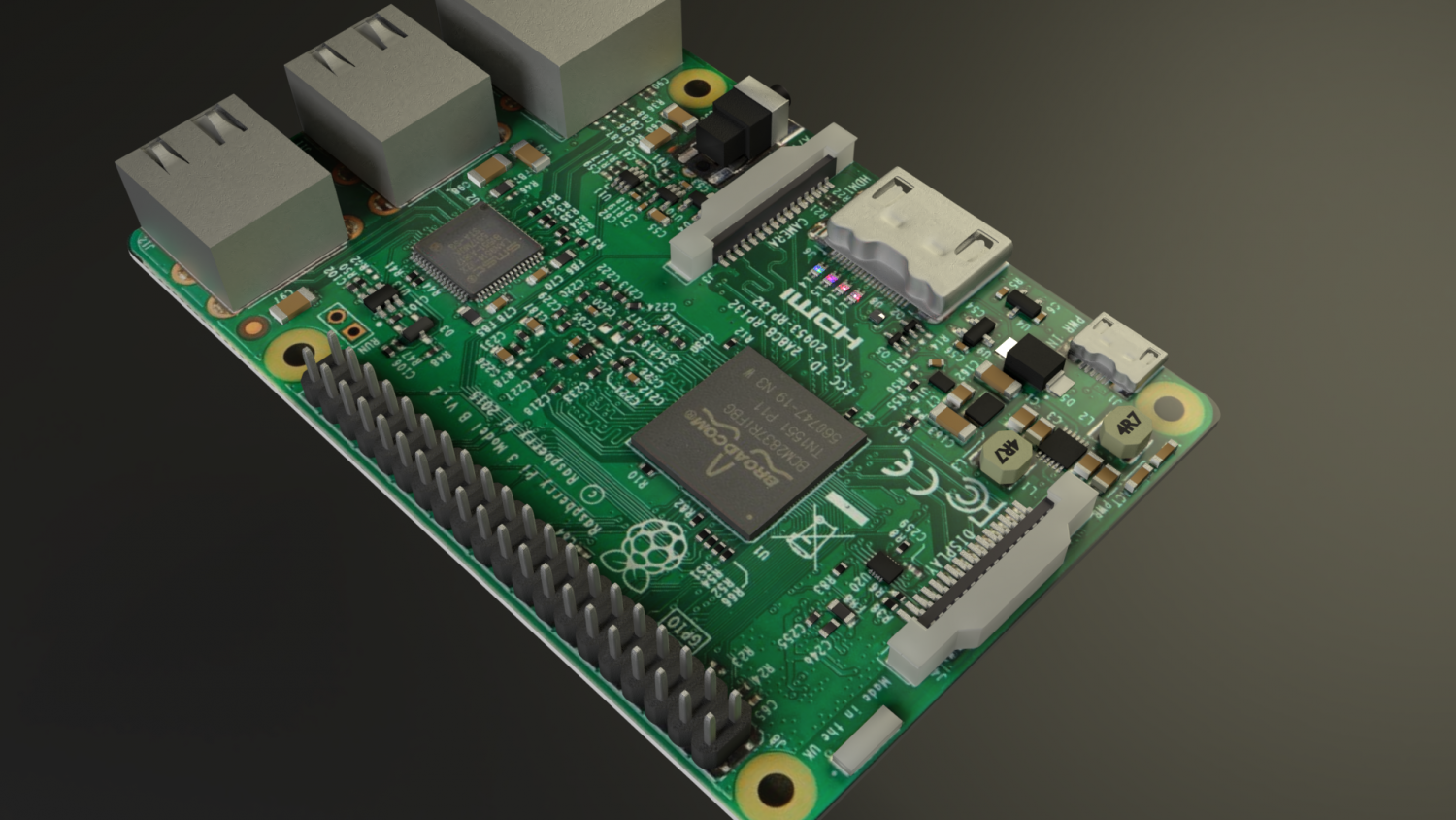 raspberry pi 3D Models in Computer 3DExport