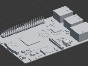 raspberry pi Modelo 3D