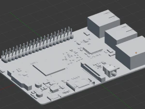 raspberry pi 3D Model