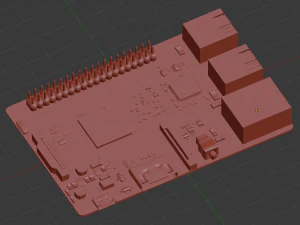 raspberry pi 3D Model