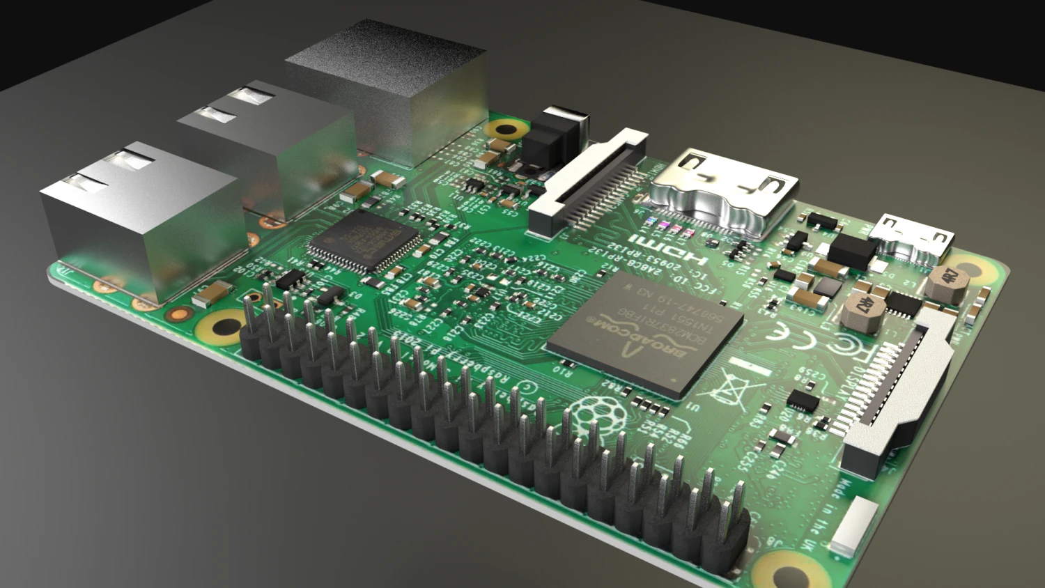 raspberry pi 3D Model .c4d .max .obj .3ds .fbx .stl .blend 