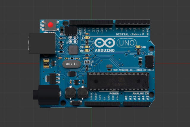 arduino uno 3D Model in Computer 3DExport