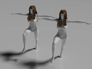 красавица девушка 3D Модель