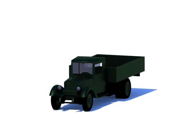 ural zis 355 Modelo 3D .c4d .max .obj .3ds .fbx .stl .blend 