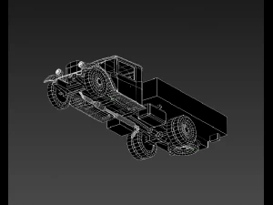 ural zis 355 3D Model