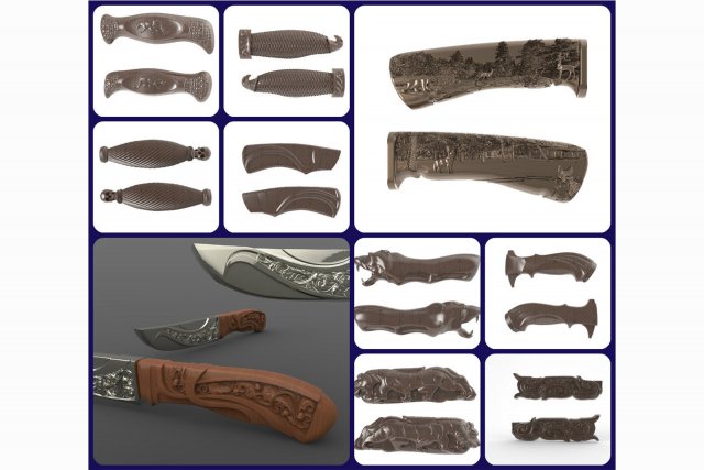handle collection 3d stl model 3D Model .c4d .max .obj .3ds .fbx .stl .blend 