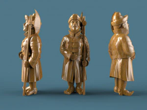 chess mongols-russians 3d stl model 3D Model