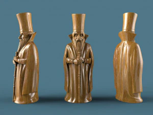 chess mongols-russians 3d stl model 3D Model