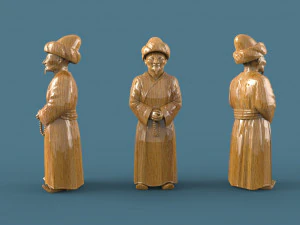chess mongols-russians 3d stl model 3D Model