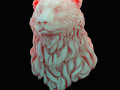 bear head curly 3D 모델