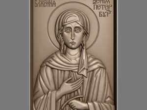 st xenia of st petersburg ksenia blazennaya orthodox christian icon 3D 모델