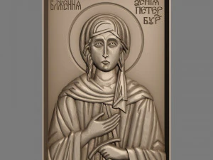 st xenia of st petersburg ksenia blazennaya orthodox christian icon 3D Model