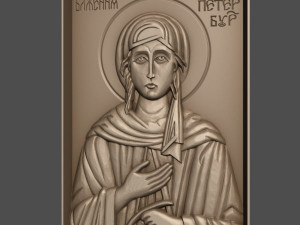 st xenia of st petersburg ksenia blazennaya orthodox christian icon Model 3D