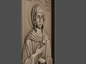 st xenia of st petersburg ksenia blazennaya orthodox christian icon Model 3D